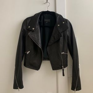 Mackage cropped leather jacket size XXS
